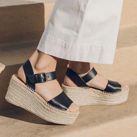 SOLUDOS MINORCA ESPADRILLE SANDAL WEDGE - Picture 1 of 5